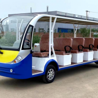 Six row 17 seat sightseeing bus